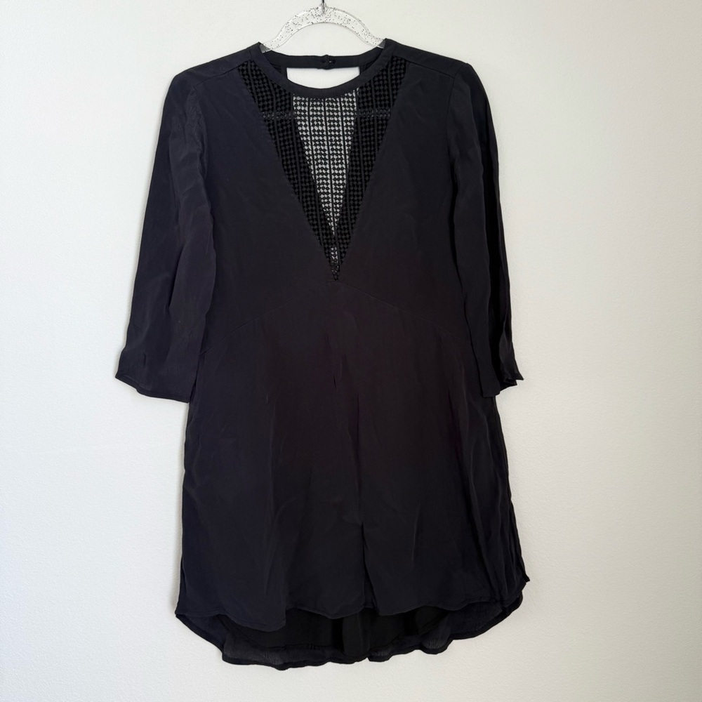 Amuse Society High Low Mini Dress Navy Blue Party Casual Size XS - Picture 4 of 12